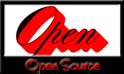 "Open Source" in stylized script typography with a link to the Open Source posts on the iRez virtual salon
