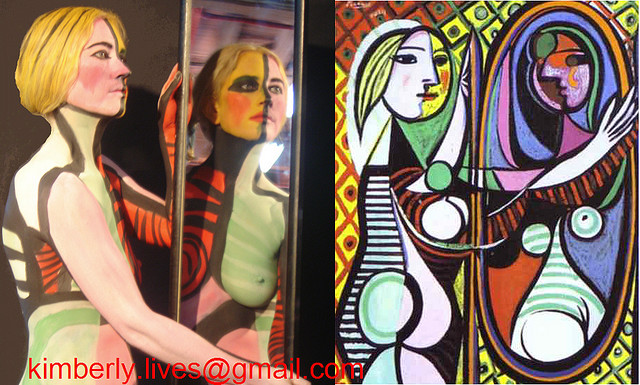 recreation of Picasso's _Girl Before a Mirror_