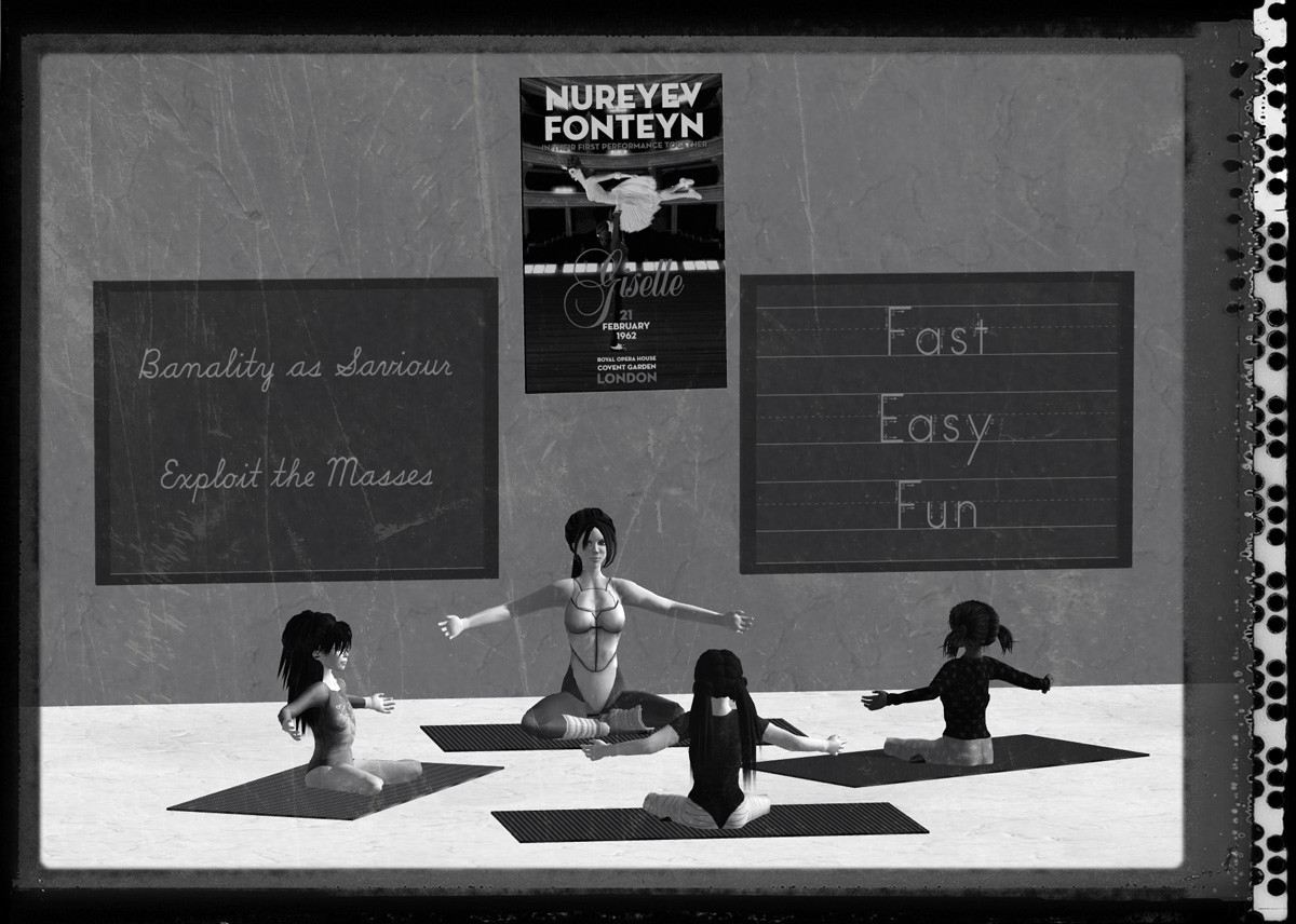 Yoga 'n Values, Fast Easy Fun, Banality as Saviour, Exploit the Masses, Jeff Koons
