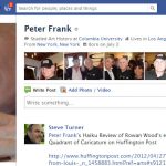 Screen Cap of Peter Frank's Facebook profile pix