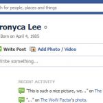 Screen Cap of Ironyca Lee's Facebook Profile pix