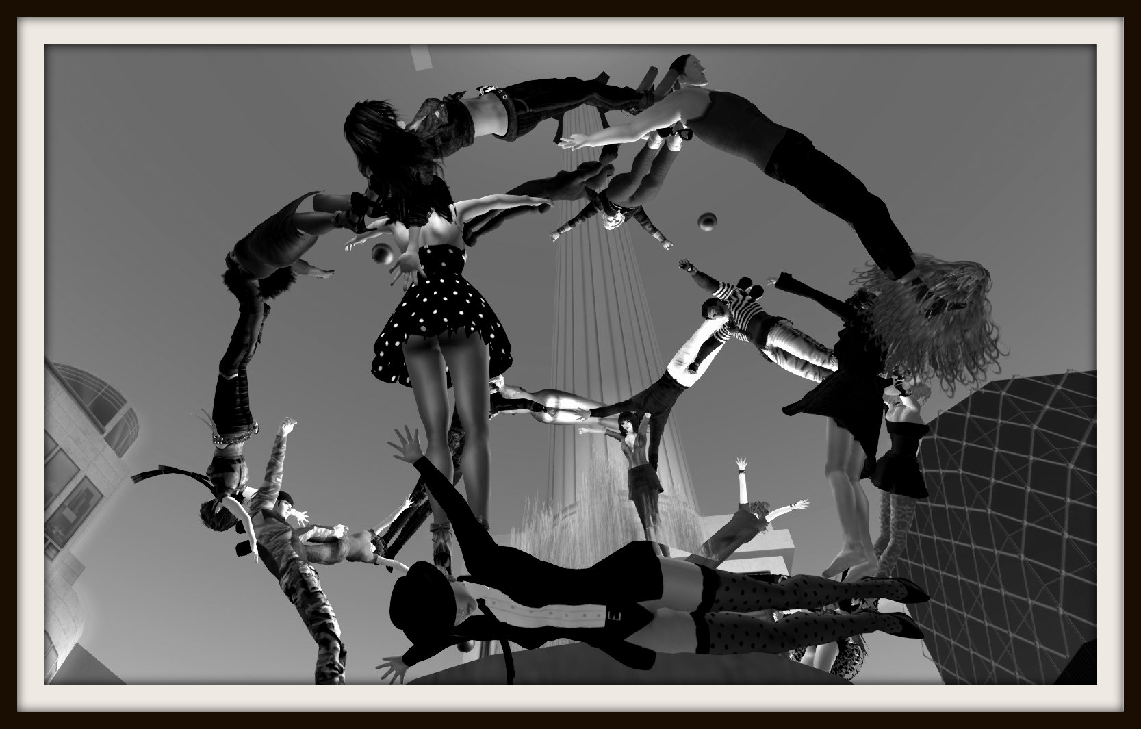 Vaneeesa Blaylock / Company members participating in Dance Anywhere 2012 at Trafalgar Square, London
