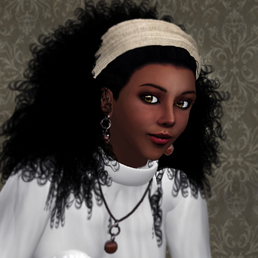 headshot of Vaneeesa Blaylock in a white dress, with her hair in a big white headband