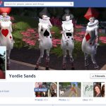 Screen Cap of Yordie Sands Facebook Timeline Cover