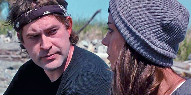 Darius Britt (Aubrey Plaza) and  Kenneth Calloway (Mark Duplass) in a still frame from Safety Not Guaranteed