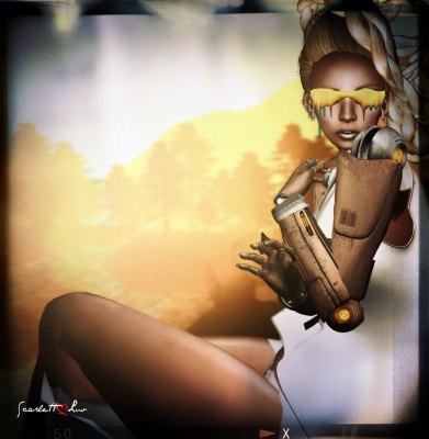 Photograph of avatar Scarlett Luv as a cyborg