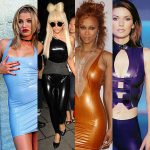 The Clothed Avatar. Virtual bodies in latex catsuits. Montage of celebrities Miley Cyrus, Britney Spears, Cameron Diaz, Lady Gaga, Tyra Banks, Shania Twain, Rhiana, Katy Perry. In latex.