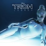 The Clothed Avatar. Virtual Bodies in latex catsuits. Gem from Tron reclines in a white catsuit.