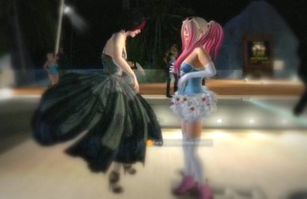 Avatar Alphabet or SLesame Street: A is for Animation: 2 "Animated" dancers (Vanessa Blaylock & Mikati Slade) dancing at The Beachwood Club in SL